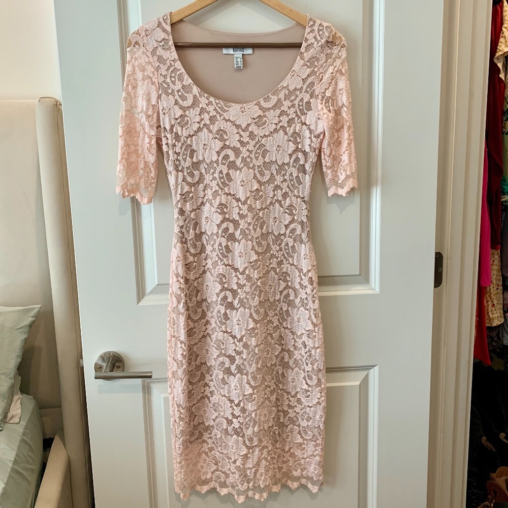 Badgley Mischka Pink Cocktail Dress